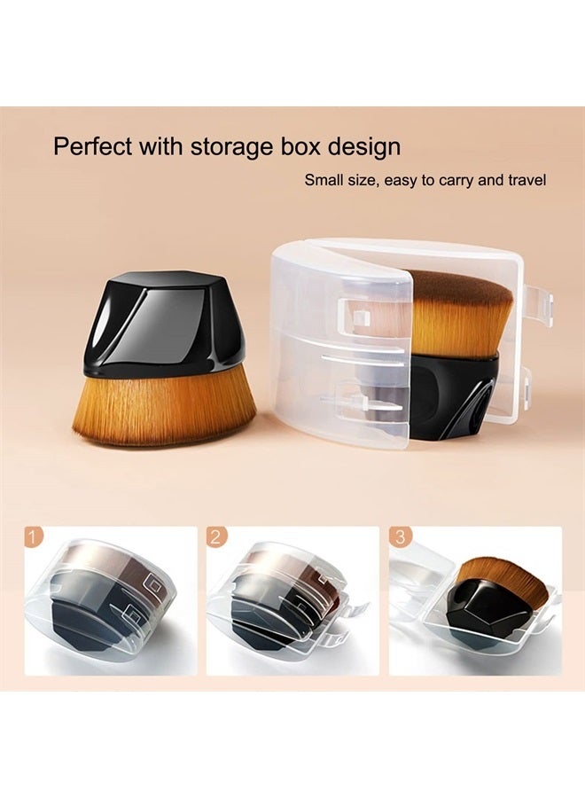 Hilareco PHOERA Foundation, Air Cushion CC Cream Natural Foundation,Phoera Foundation Full Coverage,Phoera Face Primer, Kabuki Brush Foundation Brush Makeup (105 Sand + #05 Medium Deep CC Cream)  - Image 4
