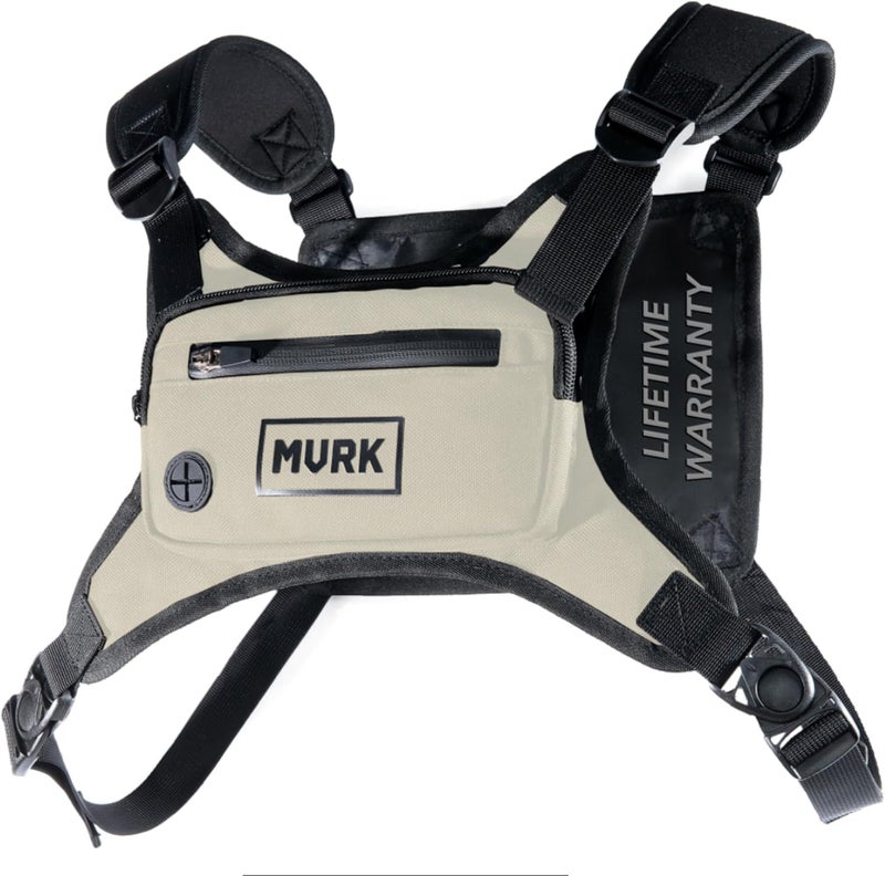MVRK Water Resistant Chest Pack - Running Vest for Workouts, Running Phone Holder Extra Storage, Lightweight Running Pack - Image 1