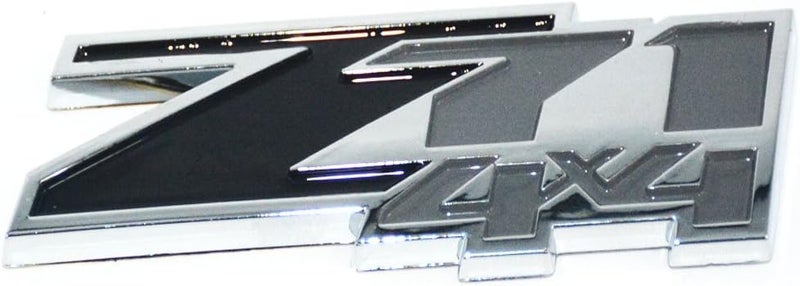 Aimoll 2pcs Z71 4x4 Emblems Badges, 3D ABS Decal Emblems for Chevy GMC Silverado(Black Grey) - Image 4