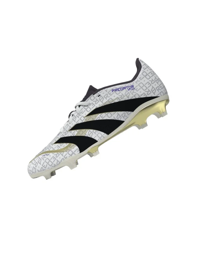 Adidas Adidas Predator League Fg/Mg J U White Football/Soccer Shoes For Kids