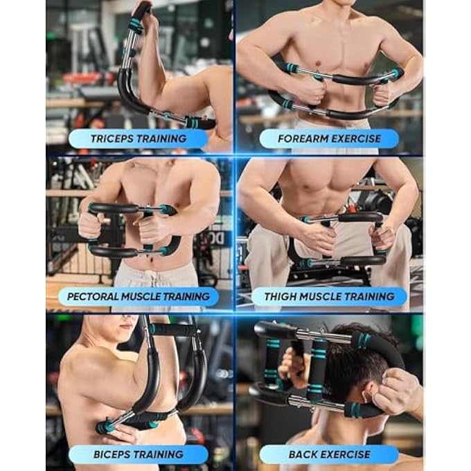 rayihni Saker Twister Arm Trainer, 40-100Lb Adjustable Chest Workout Equipment, Sakerplus Arm Exercise Equipment, Portable Detachable Spring Resistance For Home Fitness Anywhere, By (Red) - Image 3