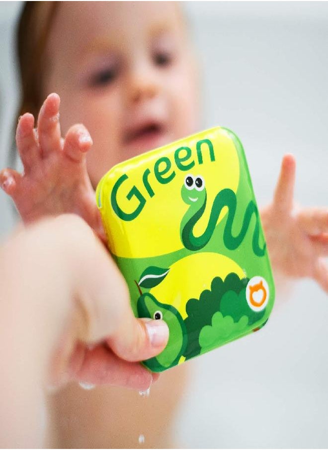 BabyBibi - BabyBibi Floating Baby Bath Books for Baby. Kids Learning Bath Toys. Waterproof Bathtime Toys for Toddlers. Kids Educational Infant Bath Toys. (Set of 4: Color Recognition Bath Books) - Image 1