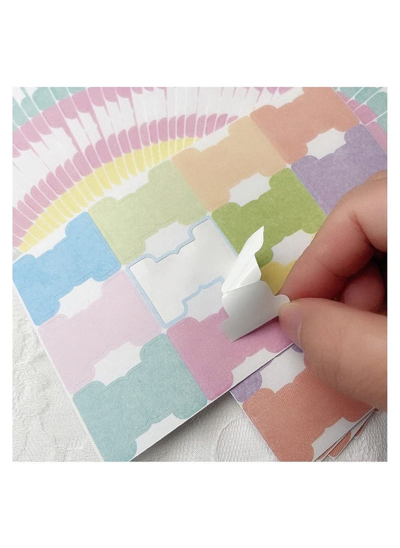 Y&D - Thickened Handwritten Page Markers, 420 Pcs Color Index Classification Label With 12 Colors, 35 Sheet Self-Adhesive Sticky Note Tags, Colors Adhesive Tabs Flags for Diary Notebook Bookmark - Image 1
