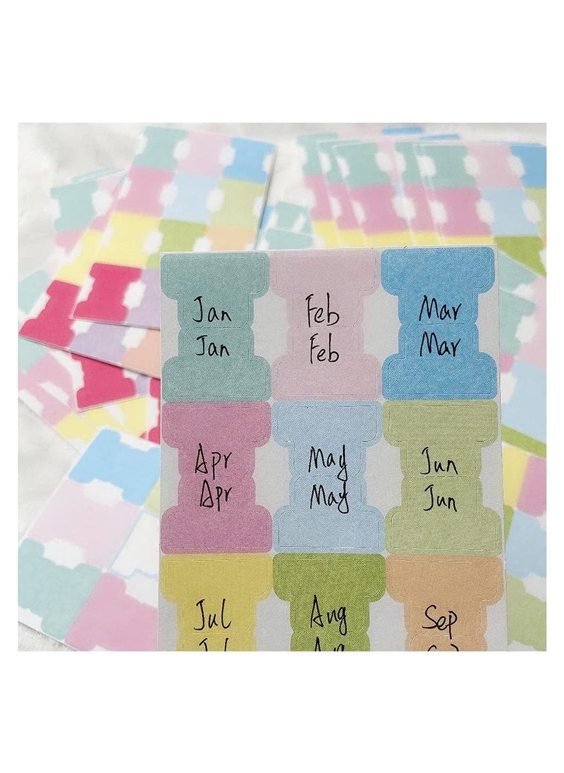 Y&D - Thickened Handwritten Page Markers, 420 Pcs Color Index Classification Label With 12 Colors, 35 Sheet Self-Adhesive Sticky Note Tags, Colors Adhesive Tabs Flags for Diary Notebook Bookmark - Image 1