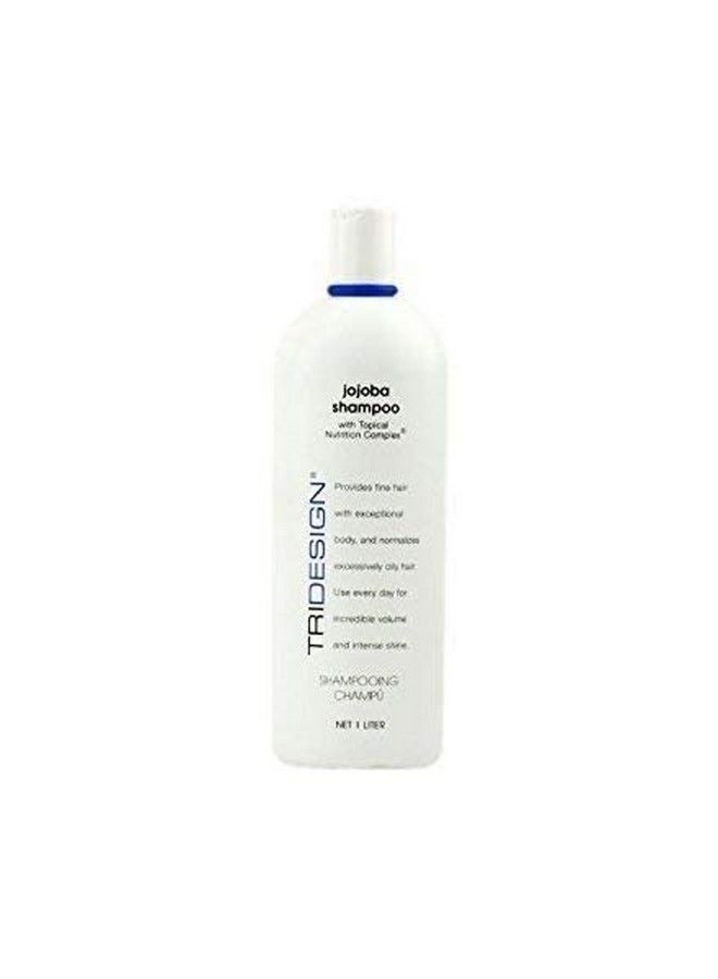 TRIDESIGN Tri Professional Hair Care Jojoba Moisturizing Shampoo 32 Oz For All Types Of Hair Dry Fine & Oily Hair Jojoba Extracts Panthenol Collagen Protein & Henna Hair Thickening & Moisturizing Shampoo  - Image 3