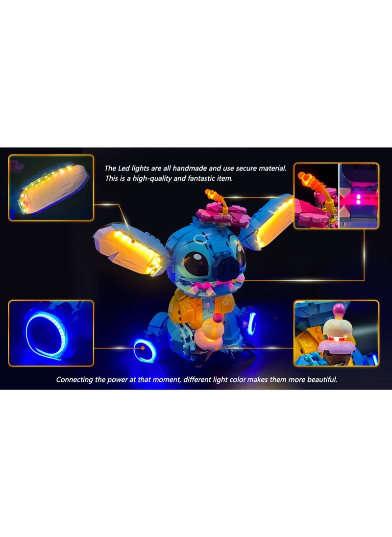 BRIXSPARK - BRIXSPARK LED Light for 43249 Disney Stitch Building Blocks Model (Building Set NOT Included) - Image 1
