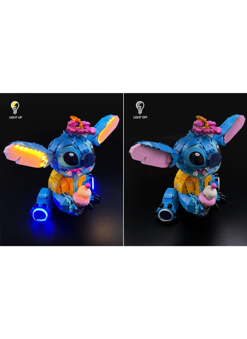 BRIXSPARK - BRIXSPARK LED Light for 43249 Disney Stitch Building Blocks Model (Building Set NOT Included) - Image 1