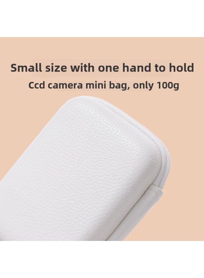 Portable Digital Camera Bag EVA Storage Pouch Suitable For sony Nikon Digital Cameras Waterproof PU Handbag Neutral Gender-Color:White  - Image 5