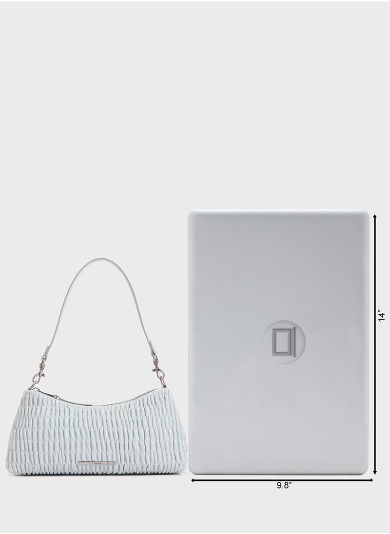 ROUCHED SHOULDER BAG
