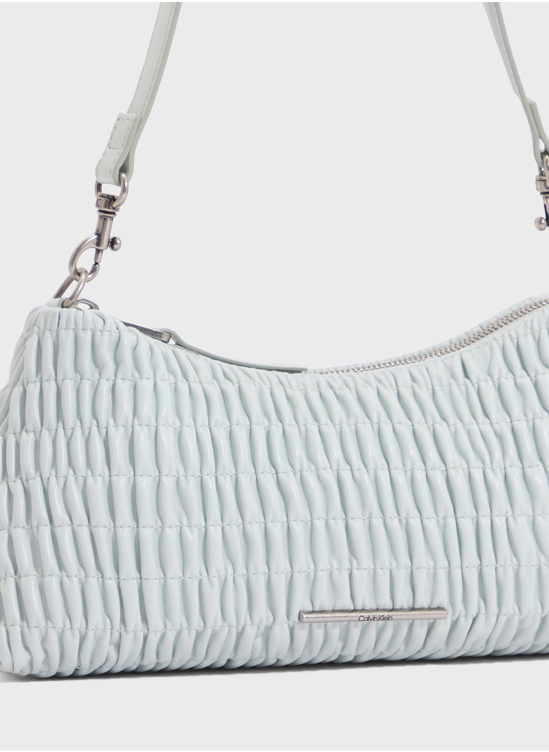 Calvin Klein Jeans ROUCHED SHOULDER BAG  - Image 4
