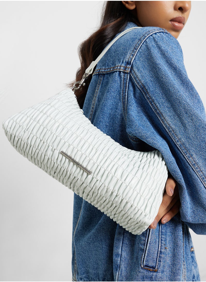 ROUCHED SHOULDER BAG