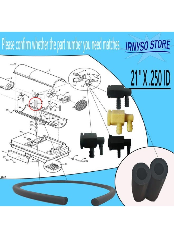 Irnyso Replacement Tube Air Line M50814-03 Fits Reddy Desa Kerosene Heaters(2pack) - Image 2