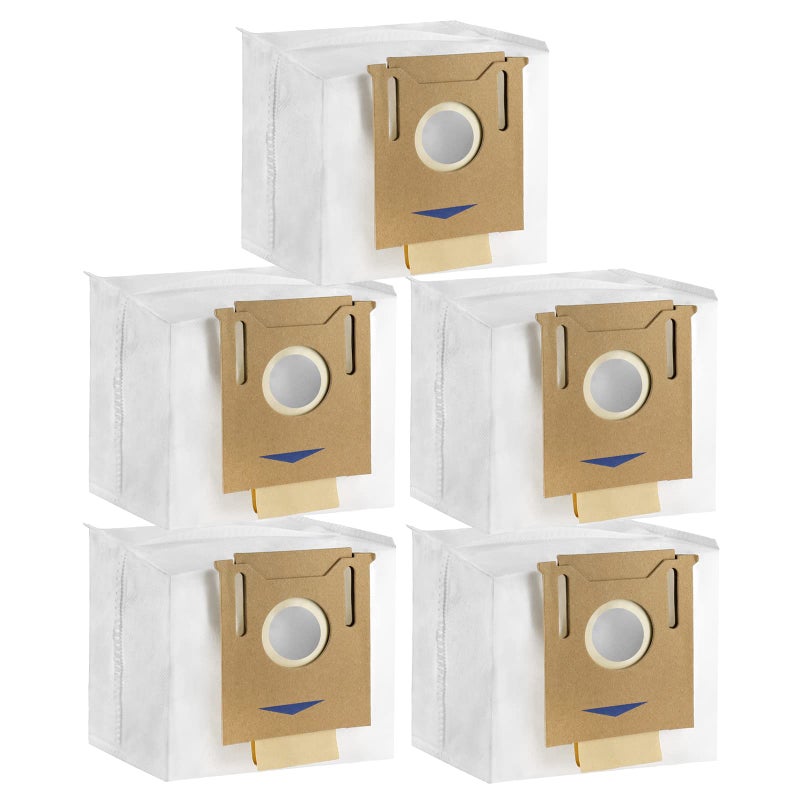 Chuancheng 5 Pack Dust Bags For Yeedi K781+,For ECOVACS Deebot Ozmo T8, T8 Aivi, T8+ T8 AIVI+, T8MAX, N8 Pro Plus/N8 Pro, N8+ Plus, N8 Pro+, T9 AIVI T9 PRO T9 MAX DX93, DDX96, Vacuum Cleaner Parts - Image 1