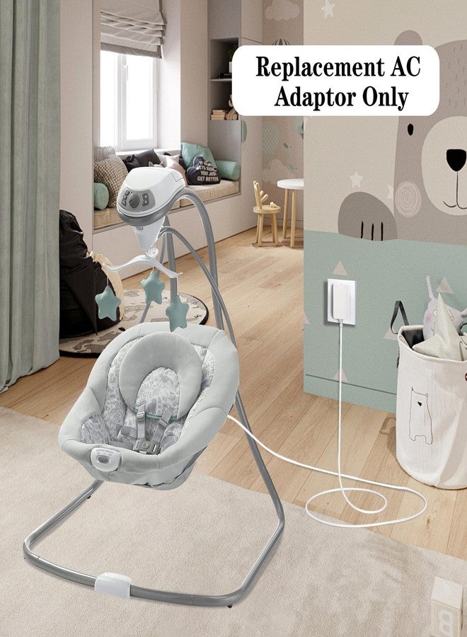 CSDWELL 5V Cord for Baby Swing Compatible with Graco,Munchkin,Kmaier,Jool,Latex,Babybond,Bioby,Bellababy,Ezebaby,Napei,Gopanda,Ixdregan Swing,Wall AC Power Adapter Replacement for SSA-5WVI-05 - Image 4