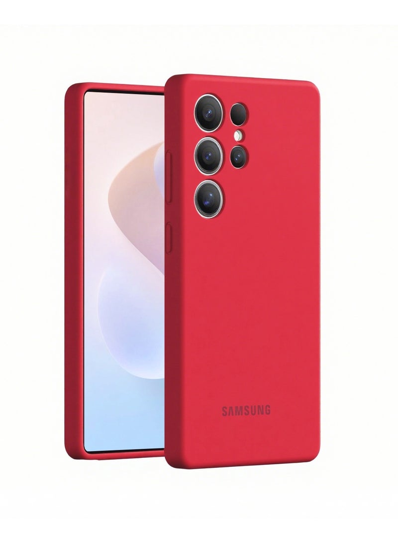Galaxy S25 Ultra Silicone Case With Magsafe - Red - Image 1