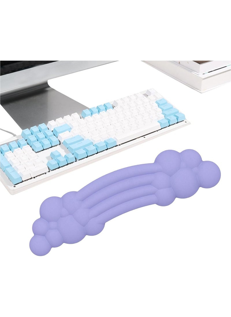PIWIJOY - Cloud Pad Keyboard Wrist Rest Soft Memory Foam -Purple - Image 1