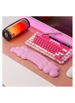 PIWIJOY Cloud Pad Keyboard Wrist Rest Soft Memory Foam -Purple  - Image 3