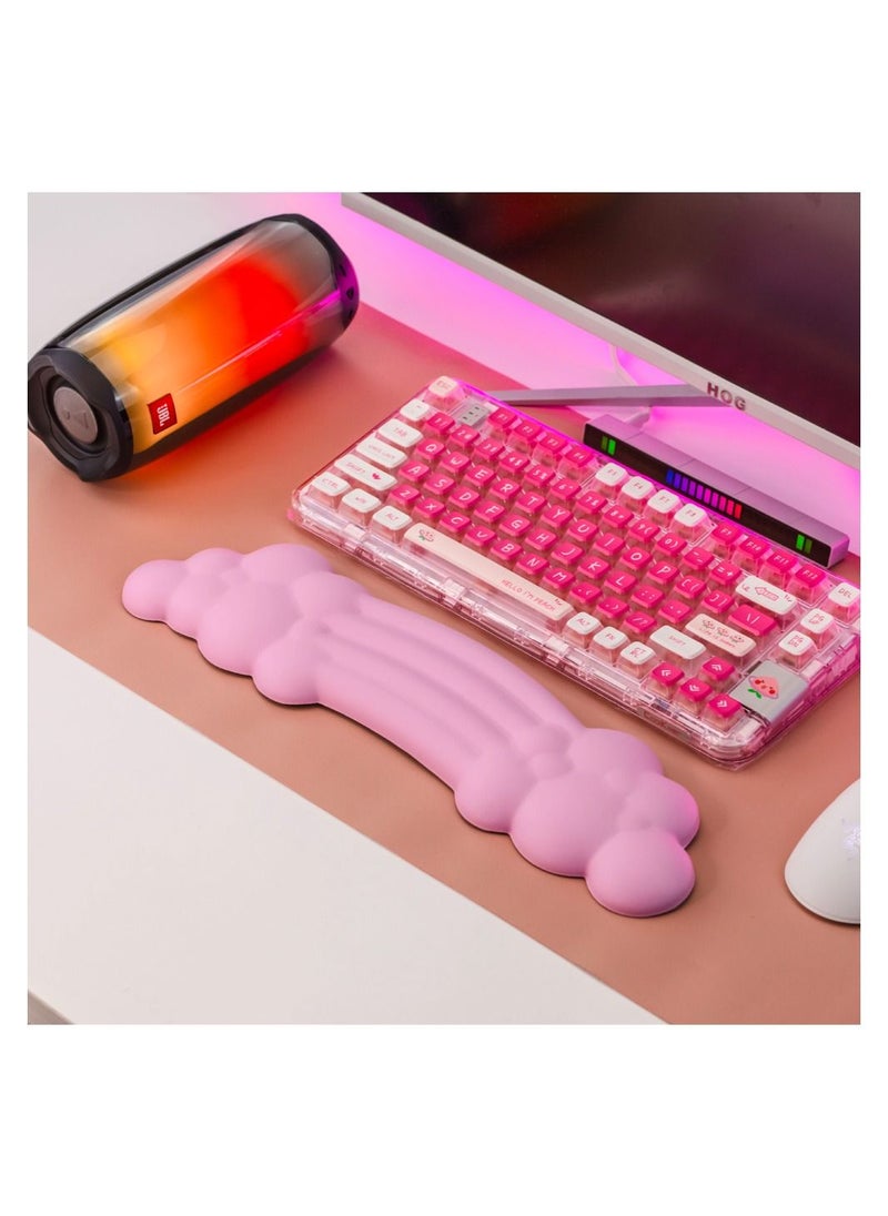 PIWIJOY - Cloud Pad Keyboard Wrist Rest Soft Memory Foam -Purple - Image 1