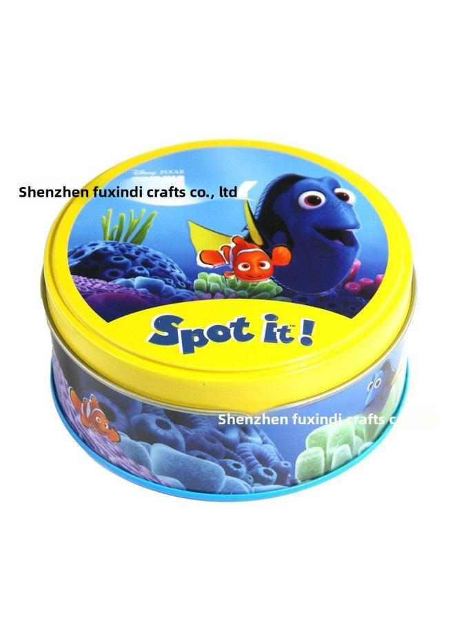 لعبة Spot It الإنجليزية بالكامل، تجمع عائلي للآباء، ابحث عن بطاقات ألعاب مختلفة، بطاقات ألعاب Dobble، ابحث عن أختك