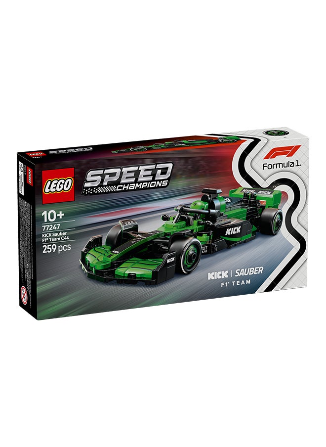 LEGO Speed Champions KICK Sauber F1 Team C44 Race Car Toy with a Collectible Formula 1 Driver Minifigure - Model Kits for 10+ Year Old Boys & Girls or Adult Motorsport Fans 77247 (259 pieces)  - Image 2