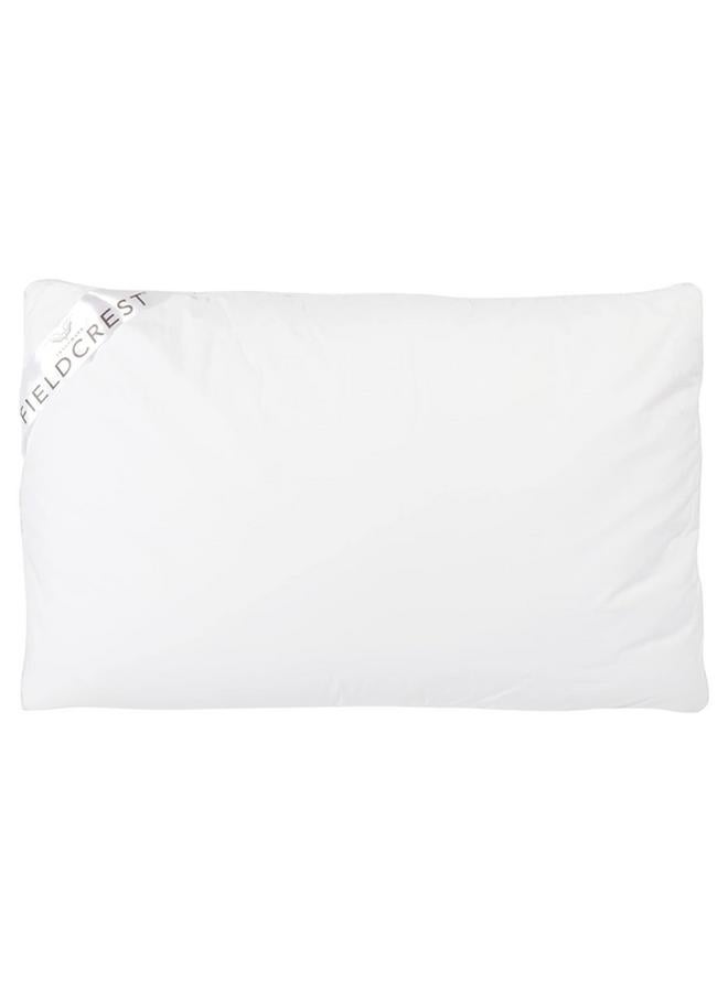 Fieldcrest Rectangular Feather Core and Washable Cotton Queen Pillow White 50 x 75cm FC FPQ - Image 1