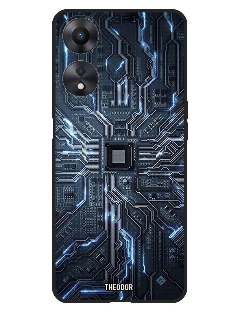 Theodor Protective Case Anti Scratch Shock Proof Bumper Cover For Oppo A98 Hardware Circuit - Image 1