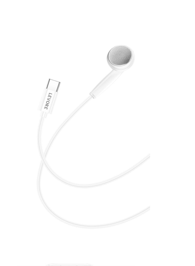 LEVORE Wired Mono  Earphone with C Type Connector - Image 1