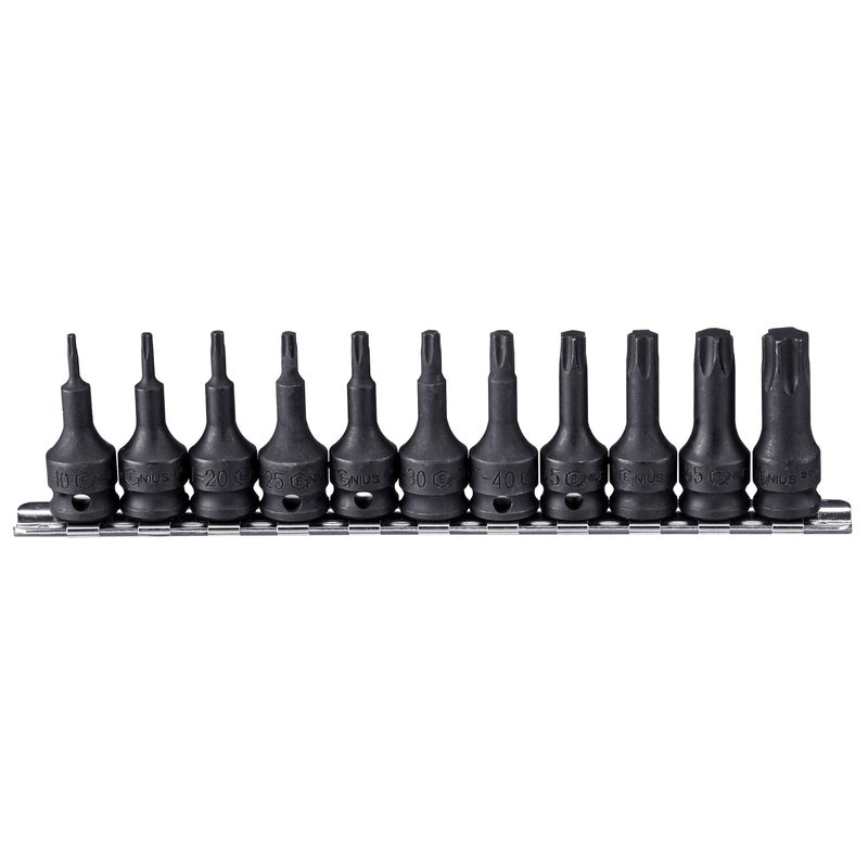 Genius Tools 11 Piece 38 Dr Star Impact Bit Socket Set TX311