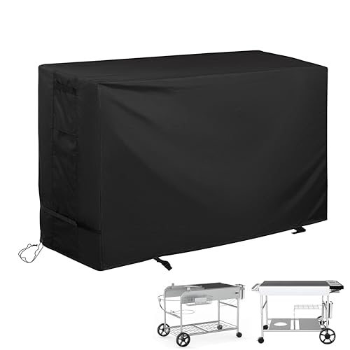 Starcrew Pizza Oven Table Cover for BBQMall Pizza Oven Table Cart Outdoor Grill Cart Cover for GRILL FORCE Pizza Oven StandPizza Topping Station - Image 1