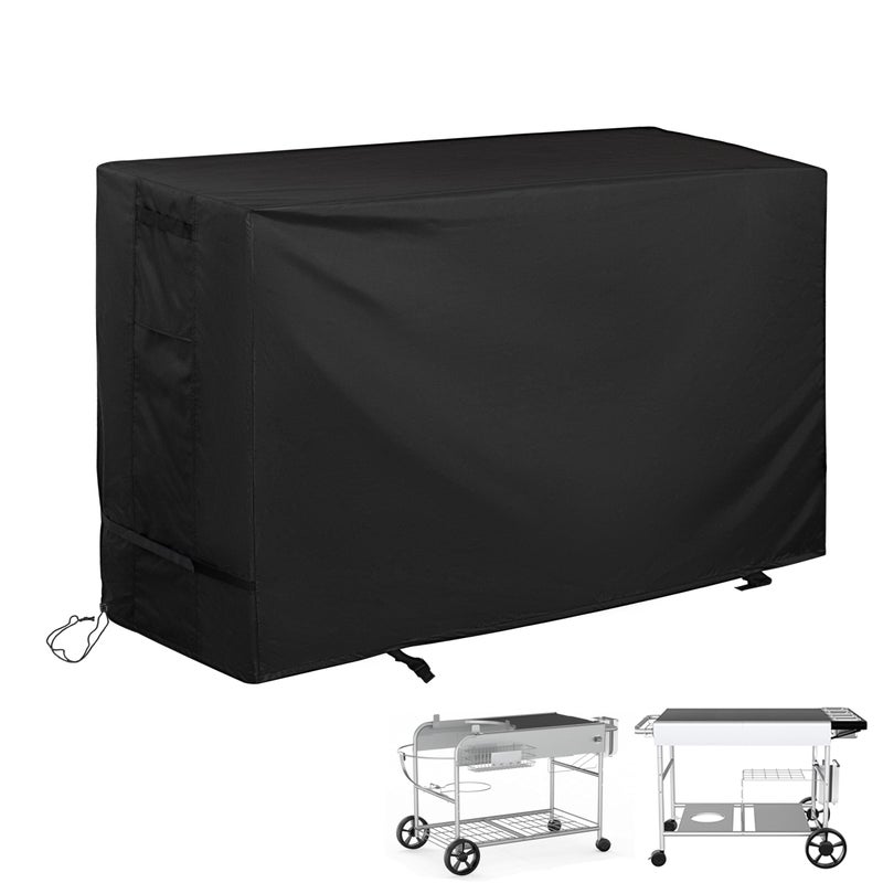 Starcrew Pizza Oven Table Cover for BBQMall Pizza Oven Table Cart Outdoor Grill Cart Cover for GRILL FORCE Pizza Oven StandPizza Topping Station - Image 2