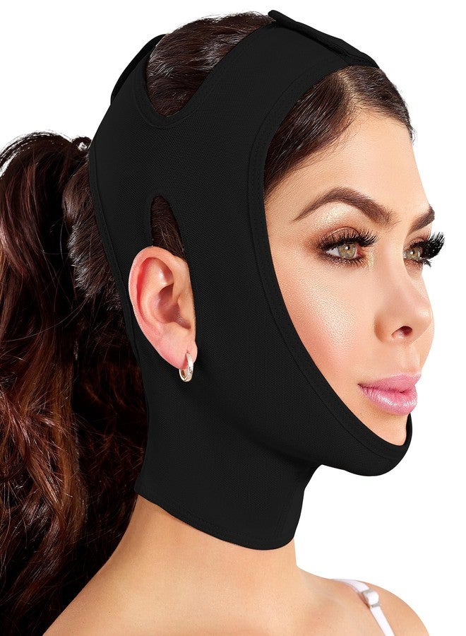 Shape Concept 301 Neck & Chin Compression Strap Face Bandage Support for Recovery & Contouring - Image 2