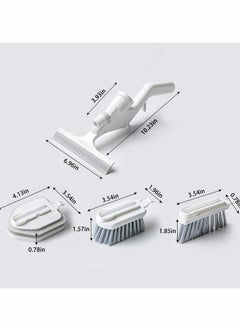 XiuWoo Multipurpose Cleaning Brush Set with Soap Dispenser Including 4 Heads Kitchen Sink Glass Groove Gap and Sponge Dishwashing Tools Do Not Hurt Your Hands  - Image 4