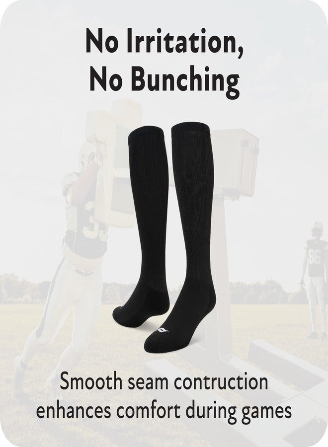 Sof Sole Football Over-the-Calf Team Athletic Performance Socks (2 Pair), Large, White - Image 5