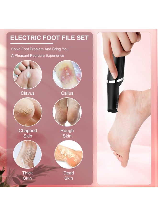 EVEREEN Electric Callus Remover for Feet, Smooth Pedicure Wand, Professional Foot Care Tool Kit, All-in-1 Callus Removal for Cracked Heels and Dead Skin, 3 Roller Heads, 3-Speed Battery Display - Image 3