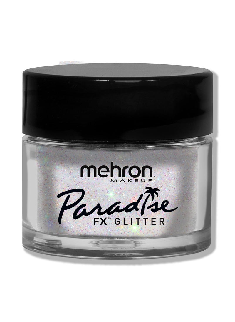mehron - Mehron Makeup Paradise Glitter FX | Professional Cosmetic for Makeup & Art | Vibrant & Shimmering Loose Glitter .25 oz (7 g) (White) - Image 1