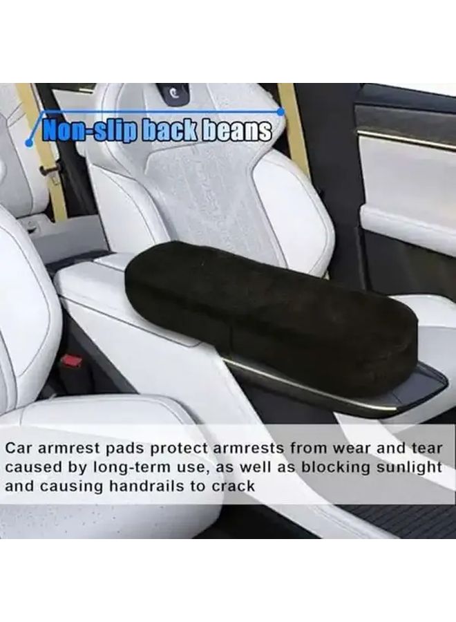 Black 2pcs Ergonomic Memory Armrests Adjustable Strap Breathable Mesh Cover for Office Chair - Image 3