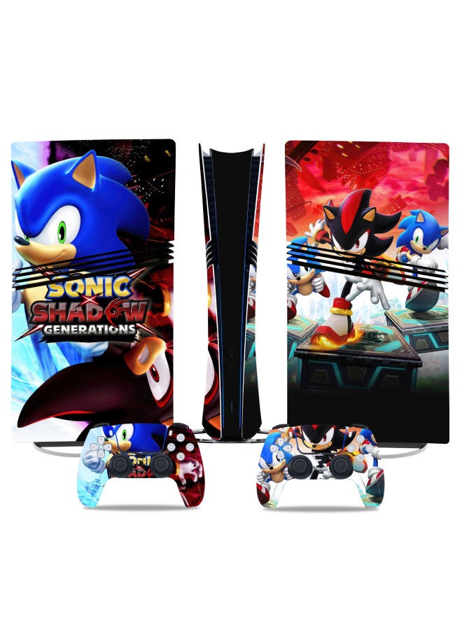 Chivalrous PS5 Pro Game Machine Color Stickers Color Film Body P5 Sticker Skin Sticker Ratchet-Color:TN-P5PDigital-1550 - Image 1