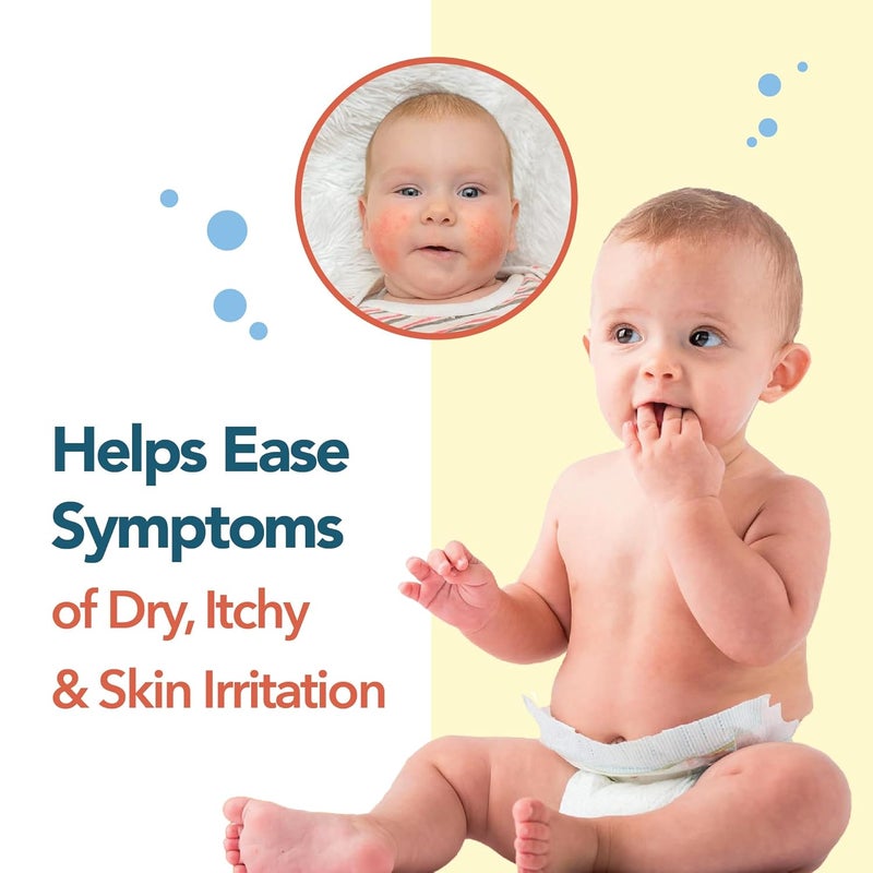 Happy Cappy Baby Shampoo and Body Wash - Eczema Body Wash for Kids & Toddlers, Helps with Dryness, Reduces Itching and Redness, Dermatologist Tested, Fragrance Free - 8 Fl Oz (Pack of 3) - Image 4