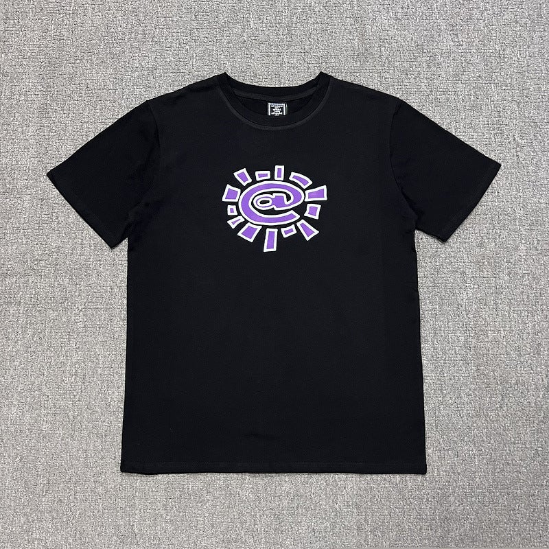 Summer Adwysd Sun Roll T-Shirt Casual Street Hip-Hop Alwaysdowhatyoushoulddo Short-Sleeved Trendy - Image 3