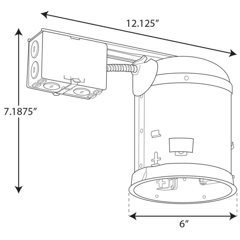 Progress Lighting 5-Inch IC Remodel Housing with E26 Socket - Image 2