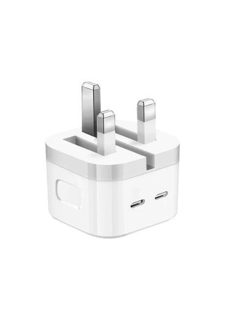 USB C Plug, 35W Dual USB C Fast Charger Plug Power Adapter for iPhone 15/14/14 Plus/Pro/ 14 Pro Max/ 13/12/ 11/ X/Samsung/Pad/Speaker/AirPods