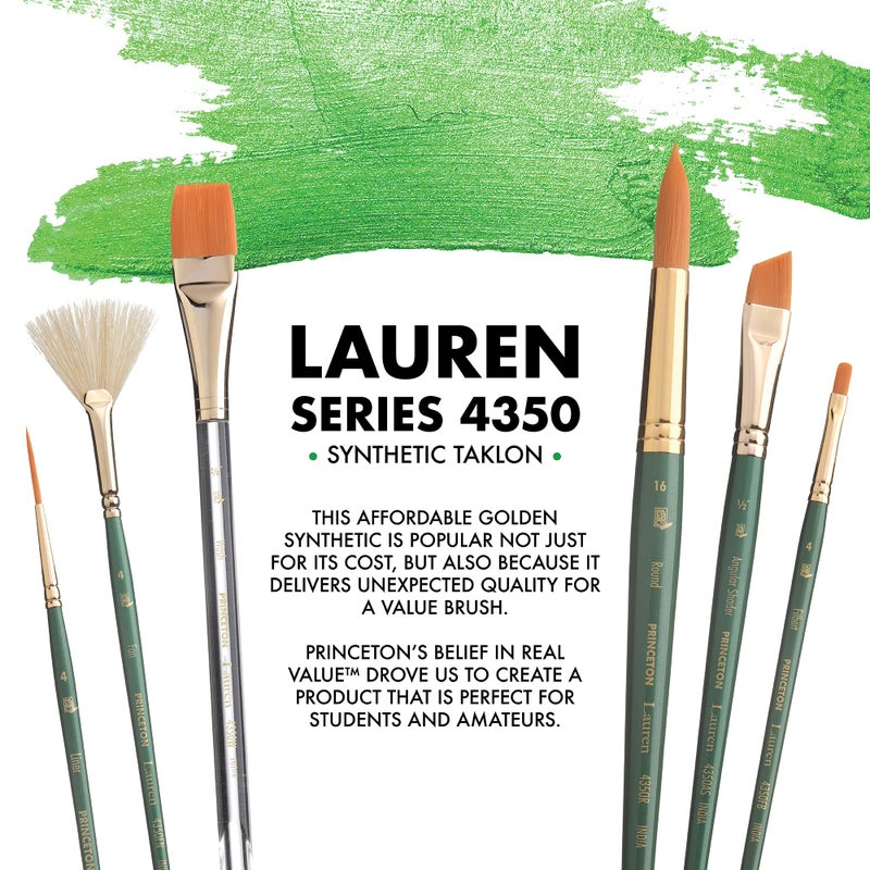 Princeton Lauren Round Brush, Synthetic, Short Handle, Size 10, 1 Count - Image 2