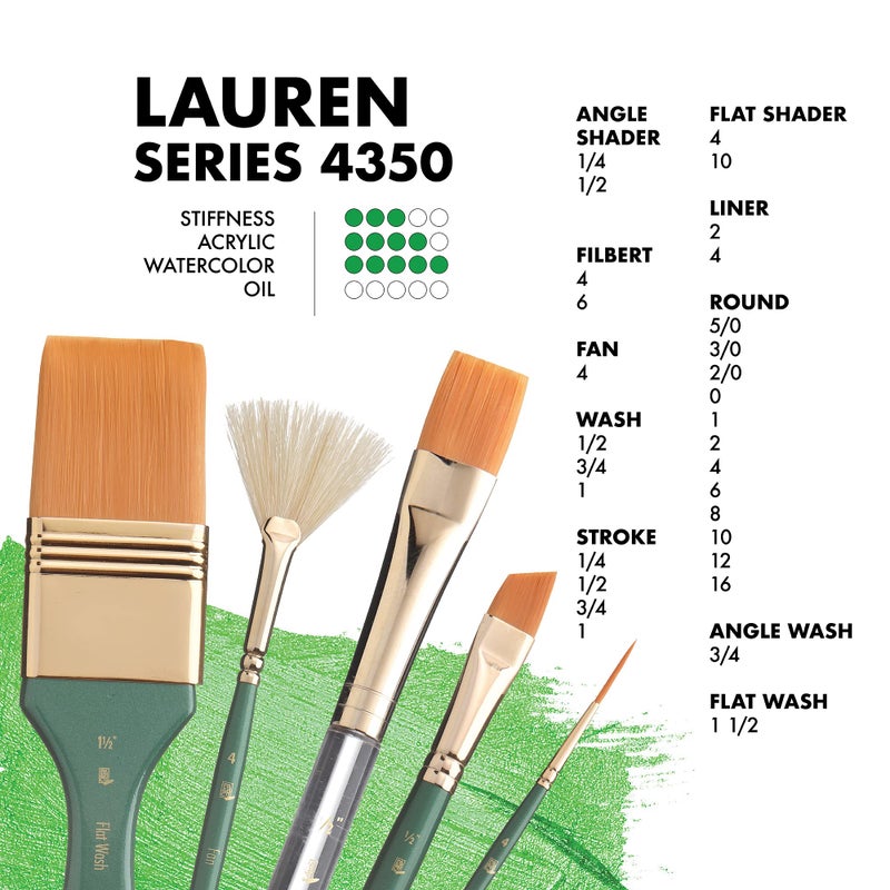 Princeton Lauren Round Brush, Synthetic, Short Handle, Size 10, 1 Count - Image 3