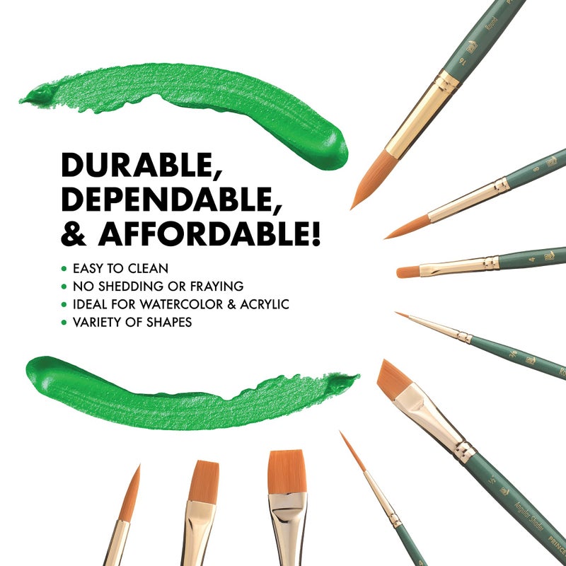 Princeton Lauren Round Brush, Synthetic, Short Handle, Size 10, 1 Count - Image 4