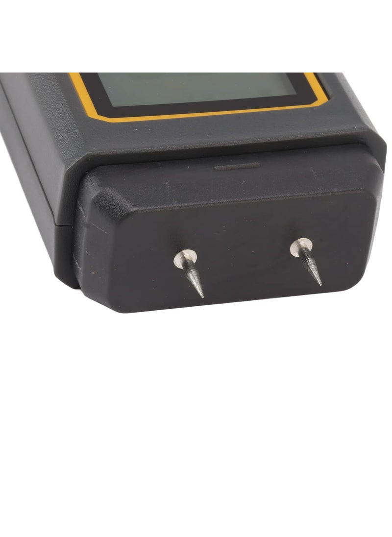 Generic Digital Moisture Meter Multifunction Moisture Detector with Auto Power Off 4 Modes Backlit LCD Display High Accuracy Black Ideal for Wood and Building Materials  - Image 4