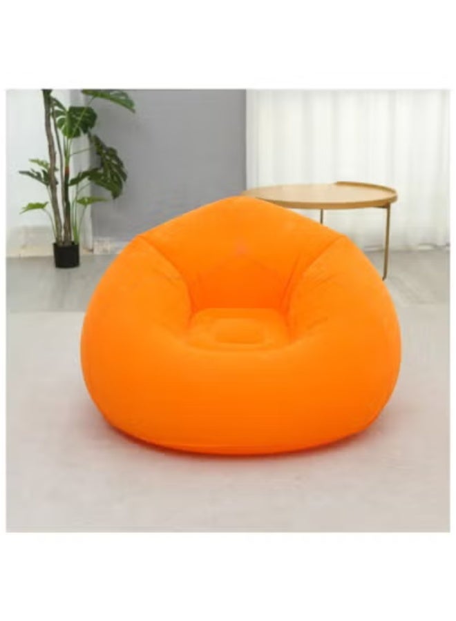 تايجر Portable Quick-Inflatable Sofa Chair with Plush Comfortable Surface – Multi-Color Blow-Up Lounge Seat for Indoor & Outdoor Use | Lightweight, Stylish & Space-Saving Inflatable Chair for Living Room, Bedroom, Dorm, Balcony, Garden, Camping & Travel  - Image 2
