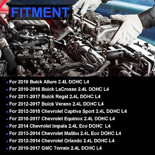 SUSUCAR Head Gasket Set Cylinder Head Bolts for 2010-2017 Chevy Equinox Malibu GMC Terrain Buick Regal Lacrosse 2.4L 2384cc 145cid L4 DOHC HS26517PT - Image 2