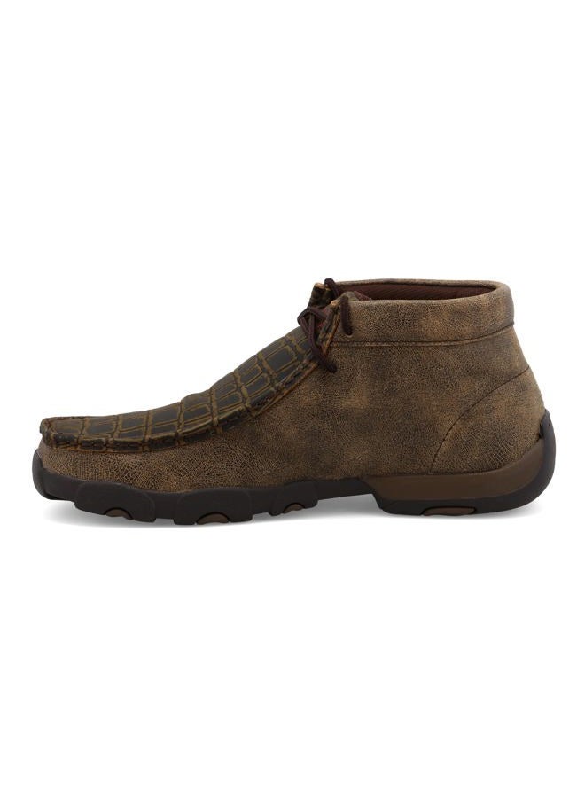 Twisted X Men's Chukka Driving Moc, Moc Toe, Caiman Print & Brown, 8.5 W - Image 4