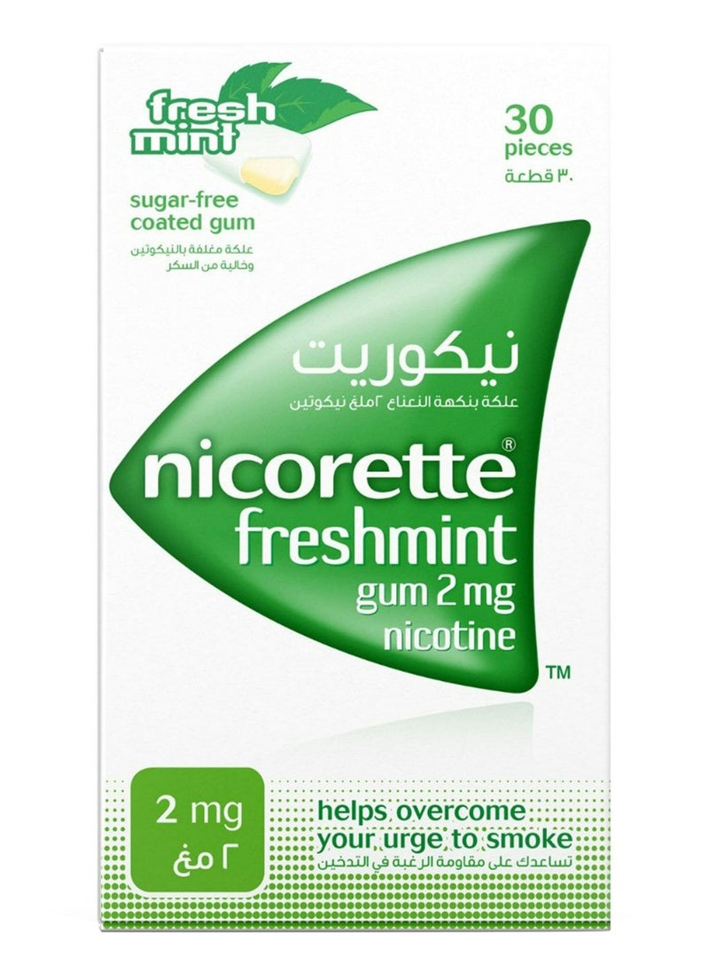 علكة 2 ملجم نيكوتين علكة خالية من السكر بنكهة النعناع الطازج 30 قطعة - pzsku/Z2CDD402BF897BEEA4CE4Z/45/_/1710158629/861f4fe4-c667-415f-8737-072245fea527