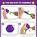 spring flower Fort Building Kit for KidsSTEM Construction Toys Educational Gift for 3 4 5 6 7 8 9 10 11 12 Years Old Boys and GirlsUltimate Creative Set for Indoor  Outdoors Activity140 PcsPurple - Image 4